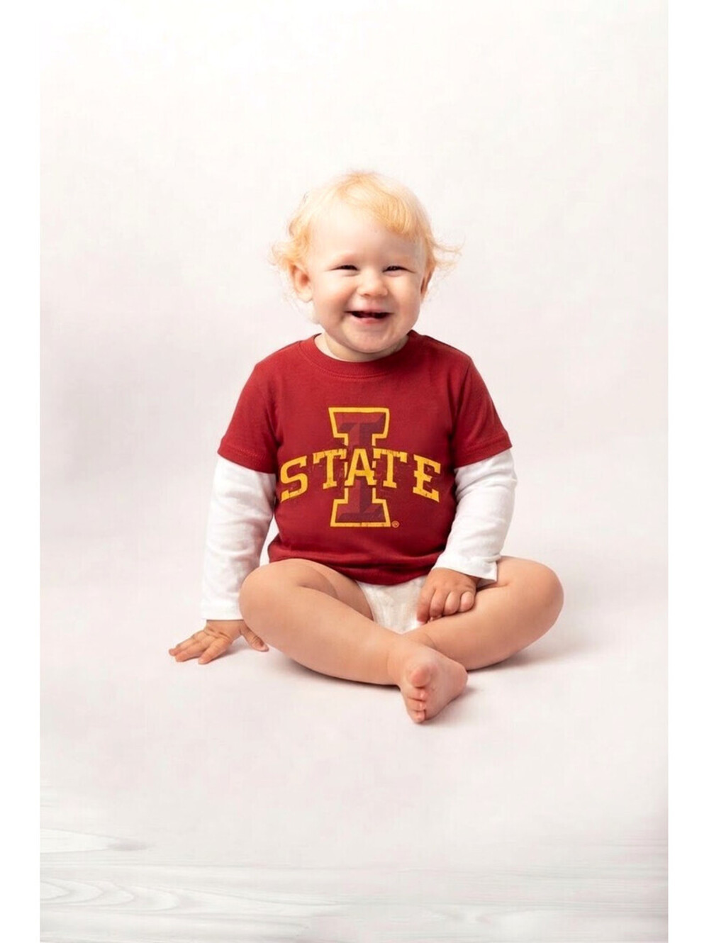 Kavio! Infant Iowa State Cyclones Layered Long Sleeve T-Shirt 18M